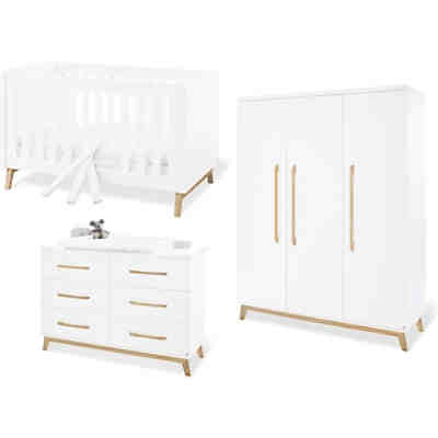 Kinderzimmer Riva, großer Schrank & große Wickelkommode, 3-tlg.
