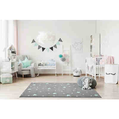 Kinderteppich, HEAVEN silbergrau/mint, 120 x 170 cm 2