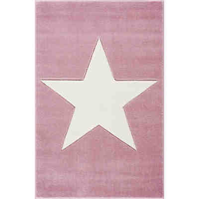 Kinderteppich, SHOOTINGSTAR rosa/weiss, 160 x 230 cm