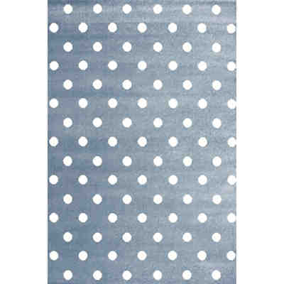 Kinderteppich, CIRCLE blau/weiss, 120 x 170 cm