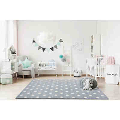 Kinderteppich, CIRCLE blau/weiss, 120 x 170 cm 2