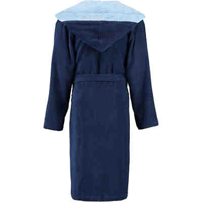 Bademantel Herren Kapuze Stefano marine blau - 493 Bademäntel 2