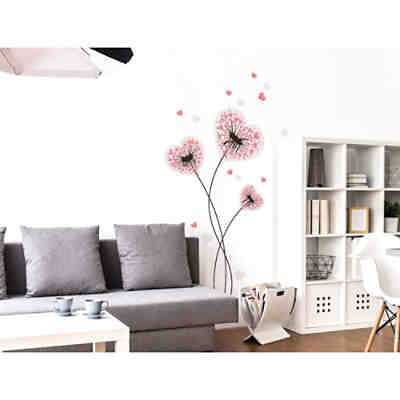 Wandtattoo Pusteblumen mit Herzen Pflanzen Löwenzahn Wandtattoos 2
