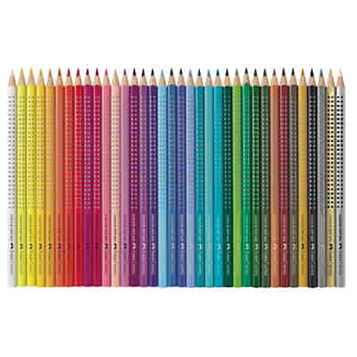 COLOUR GRIP Buntstifte wasservermalbar, 36 Farben, Metalletui 2