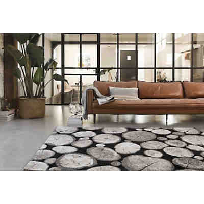 Kurzflorteppich Logs beige 13mm pflegeleicht 2