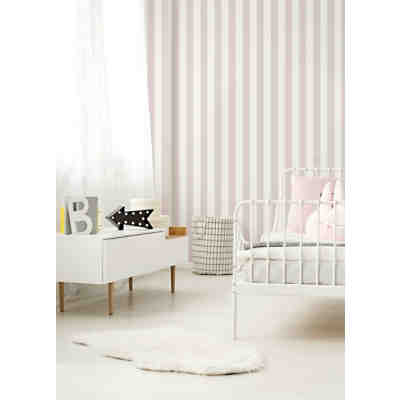 Vliestapete Pastel Pink Stripe, 10 m x 53 cm 2