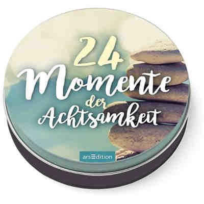 24 Momente der Achtsamkeit - Ein Adventskalender in der Dose mit 24 Anti-Stress-Kärtchen für den Advent