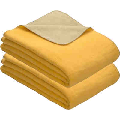 Wohndecke 2er-Pack Baumwollmischung