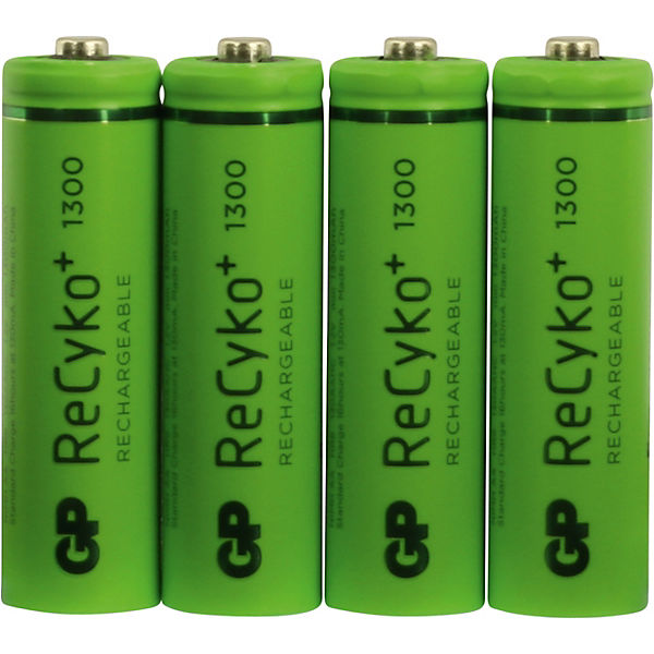 GP Akku 4er Blister (AA, Mignon, LR 06, AM-3, UM-3) ReCyko+ AA 1300 mAh