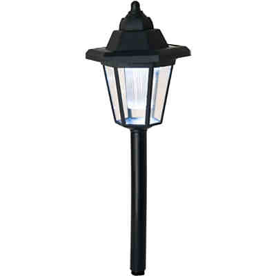 3er-Set LED Solar-Leuchte mit Erdspieß, auch als Wandleuchte nutzbar