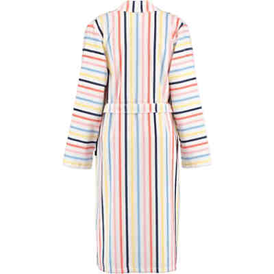 Bademantel Damen Kimono Streifen 3343 weiß-multicolor - 62 Bademäntel 2