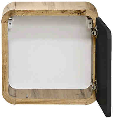 Hängeschrank in seidenmatt anthrazit mit Wotaneiche NEW-LUTON, B/H/T ca. 35/35/20cm 2