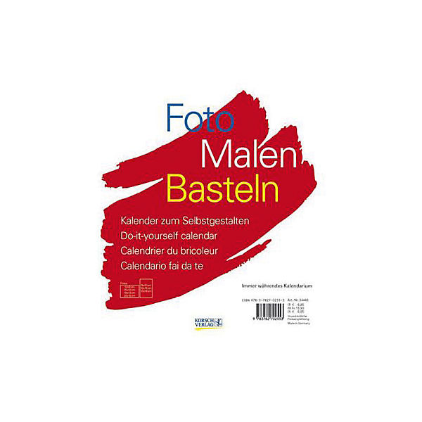 Foto, Malen, Basteln, weißer Karton (24 x 21,5 cm)