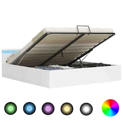 Stauraumbett Hydraulisch mit LED Bett Polsterbett mehrere Auswahl bed frame