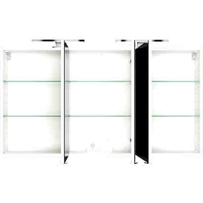 Badezimmer LED Spiegelschrank 120 cm ARLON-03 matt weiß BxHxT 120x66x20 cm 2