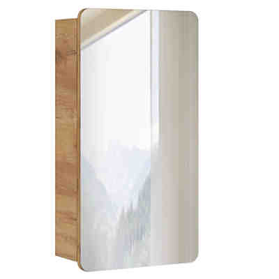 Kleiner Spiegelschrank 40cm LUTON-56 in Wotaneiche Nb. B/H/T ca. 40/75/16cm 2