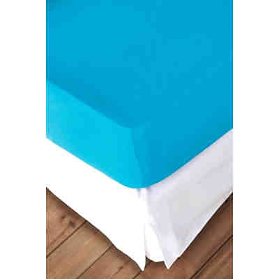 Spannbettlaken Mako Cotton Feinjersey 100x200 cm türkis