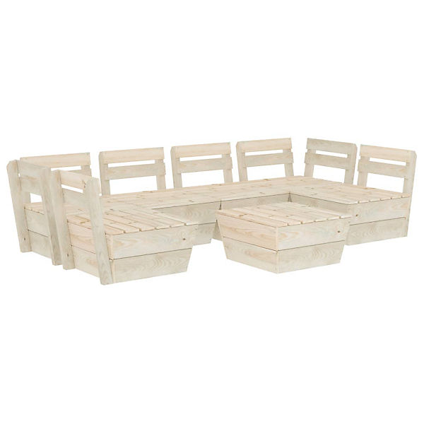 Fichte Imprägniert Garten Palettensofa Lounge Sofa mehrere Auswahl Garten-Lounge-Set