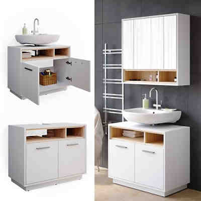 Waschtischunterschrank Waschbeckenunterschrank Waschtisch Beatrice 80cm 2