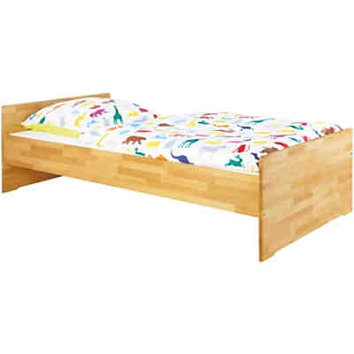 Jugendbett NATURA, FSC®-zertifizierte Buche vollmassiv, geölt, 200 x 90 cm