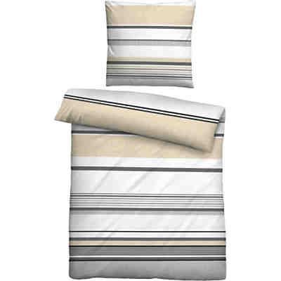 Baumwoll-Satin Bettwäsche mit Reißverschluss