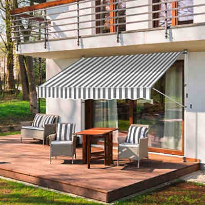 Gartenfreude Klemmmarkise Sonnenschutz Balkonmarkise gerader Schnitt 2