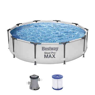 Aufstellpool Steel Pro Frame Pool mit Pumpe, 305x76 cm