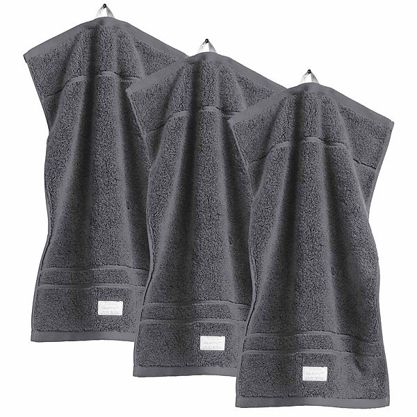 Gästetuch, 3er Pack - Organic Premium Towel, Handtuch, 30 x 50 cm, Frottee Gästehandtücher