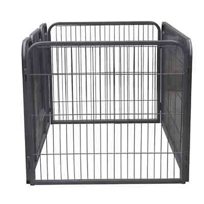 Welpenauslauf Freigehege Tierlaufstall Absperrgitter Hundeauslauf Welpengitter X[124x80x70 2