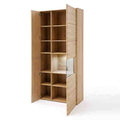 Kombi-Vitrine FERROL-05 Esszimmer Schrank in Grandson Oak Nb., mit Beleuchtung - B/H/T: 94/208/39cm 2
