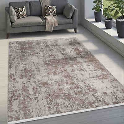 Designer Teppich Abstrakte Musterung Modern Beige Richmond