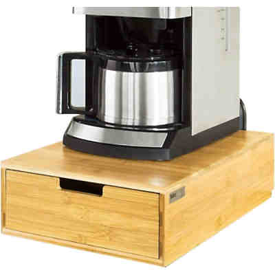 Kaffeekapsel Box Kapselspender Schreibtischorganizer Monitorständer Bambus