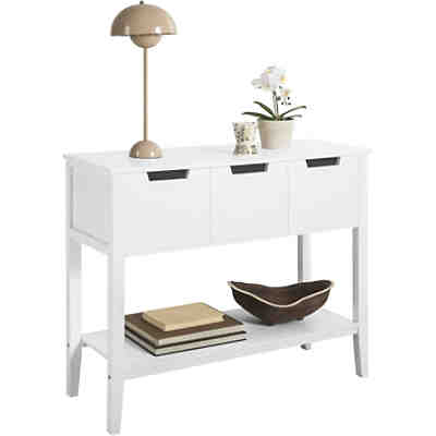 Konsolentisch Beistelltisch Flurtisch mit 3 Schubladen und Fach Sideboard