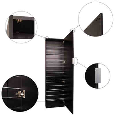 Garderobe Schuhschrank Schuhregal in Schwarz Schuhkommode Schuhkipper 2