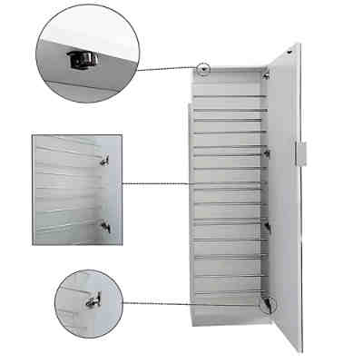 Schuhschrank Garderobenschrank Schuhregal Spiegeltür 180CM in Weiß Schuhkommode 2