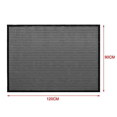 Schmutzfangmatte Türmatte Fußabtreter Fußmatte Türvorleger Bodenmatte Sauberlauf[Grau,120x 2