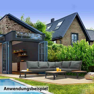 Gartenfreude Lounges Aluminium Sitzgarnitur St. Lucia Set Set 2