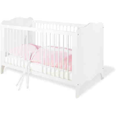 Komplett Kinderzimmer FLEUR groß, 3-tlg. (Kinderbett, Wickelkommode breit und 2-türiger Kleiderschrank), weiß edelmatt 2