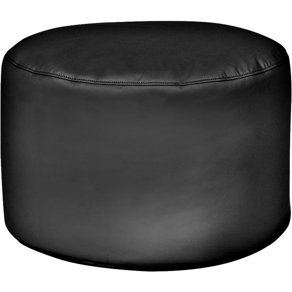 Sitzsack Drum, Kunstleder, schwarz