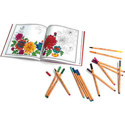 Malset Kreative Auszeit ltd. Edition, inkl. point 88 Fineliner & Malbuch 2