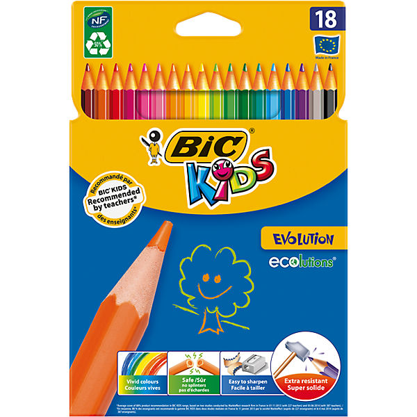 Evolutions Buntstifte, 18 Farben