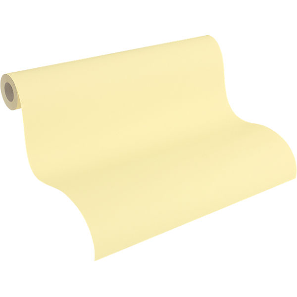 Tapete uni, creme gelb, 10 m x 53 cm