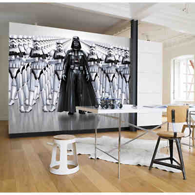 Fototapete Star Wars, Das erwachen der Macht, Darth Vader & Stormtrooper, 368 x 254 cm