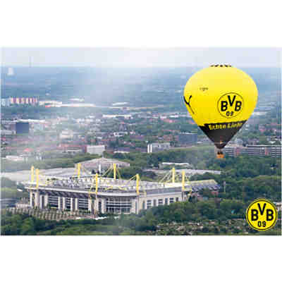 Wandbild BVB Signal Iduna Park Heißluftballon, Acryl, 150 x 100 cm