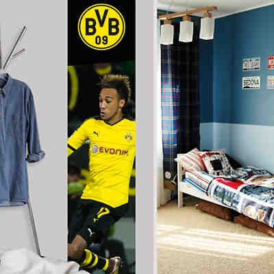 Fototapete BVB Pierre-Emerick Aubameyang, selbstklebend, 50 x 250 cm