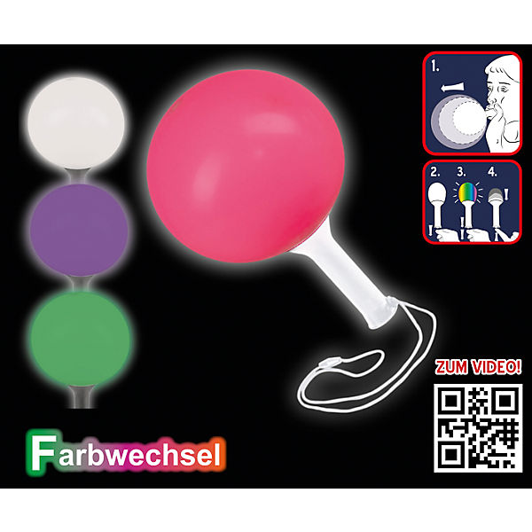 LED-Leuchtballon Rainbow mit Farbwechsel