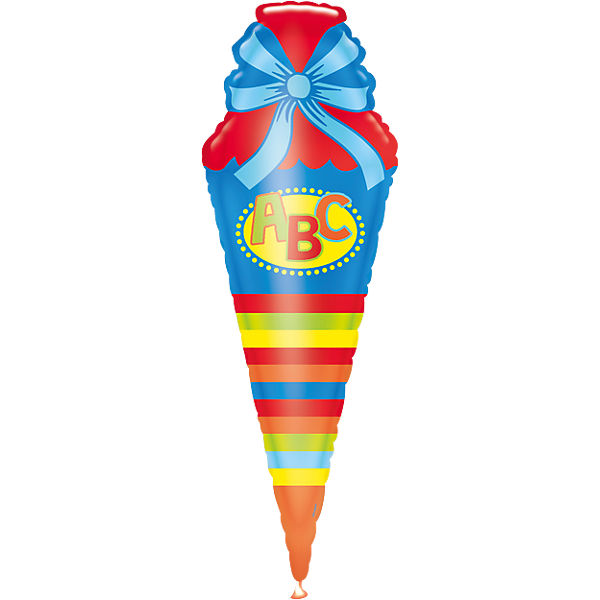 XXL-Folienballon Schultüte, blau