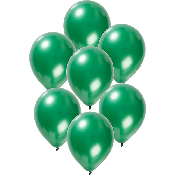 Luftballons metallic grün 30 cm, 50 Stück