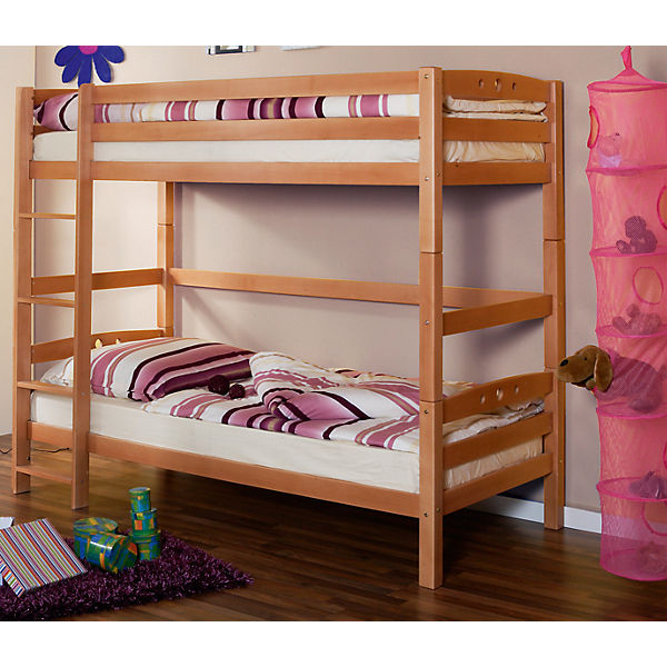 Etagenbett Oliver R, extra hoch, Buche massiv, natur