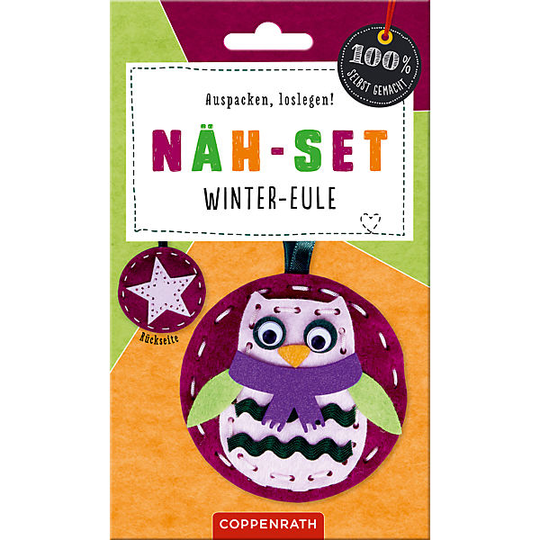 100% selbst gemacht: Filzanhänger Winter-Eule